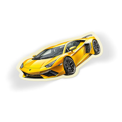 Yellow Aventador
