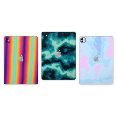 Gradient Mixer iPad kaplama – üç farklı tasarım örneği