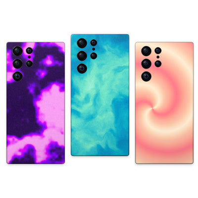 Gradient Mixer Samsung Galaxy kaplama – üç farklı tasarım örneği
