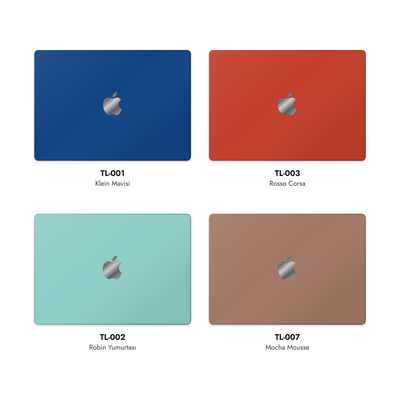 ToneLab MacBook kaplama renk örnekleri ve renk kodları