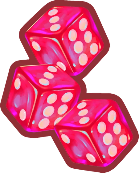 Mix Stickers II · Pink Dice zar sticker'ı