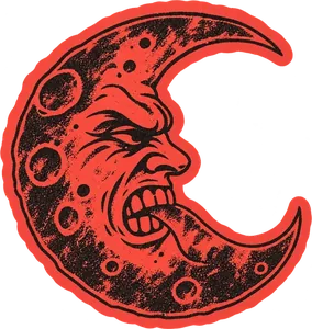 Red Noise · Moon Teeth ay sticker'ı
