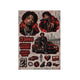 21 Savage Savage Mode A5 sticker seti - dokulu vernikli baskı, sayfanın tamamı