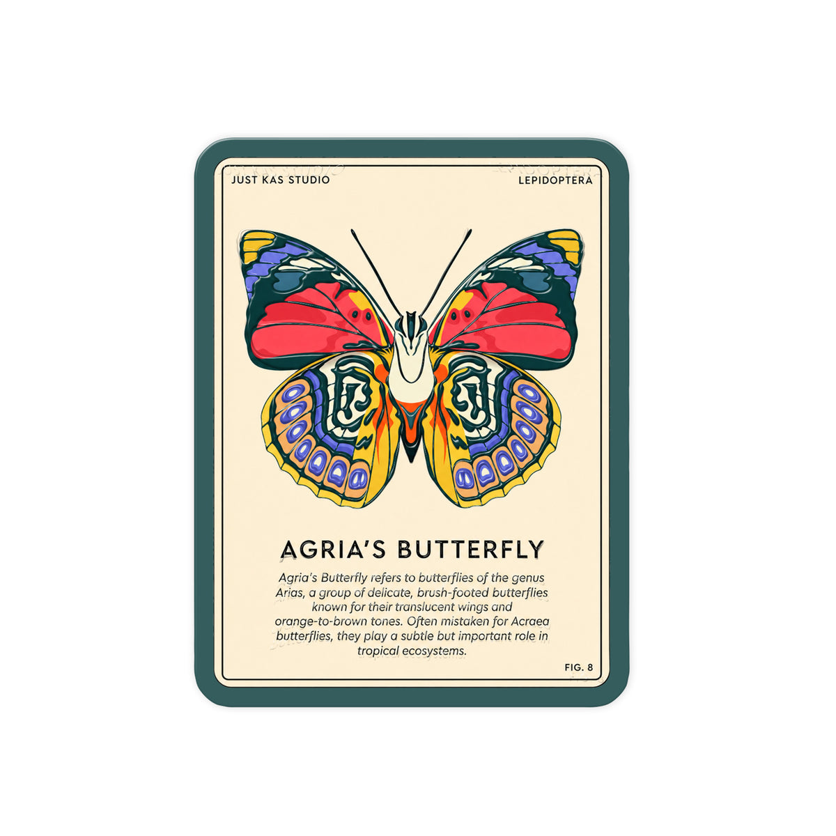 Agria Butterfly Poster