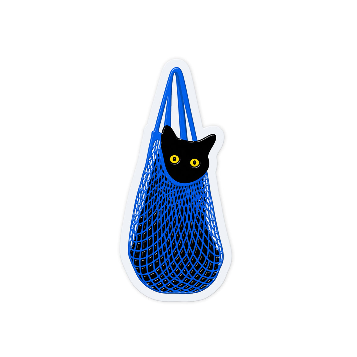 Cat In Net Bag