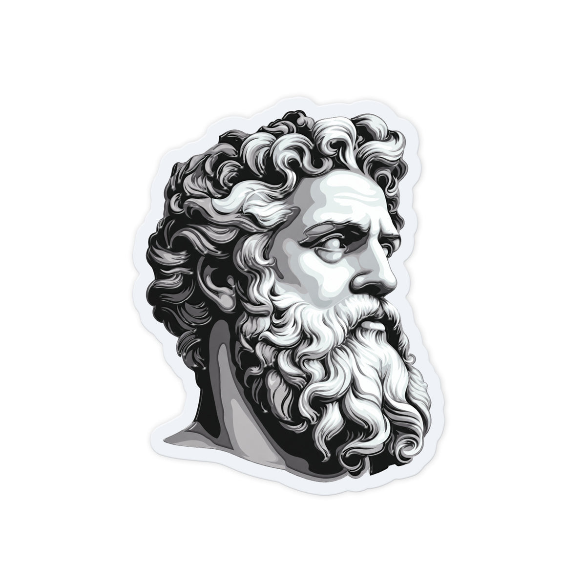 Curly Beard Bust