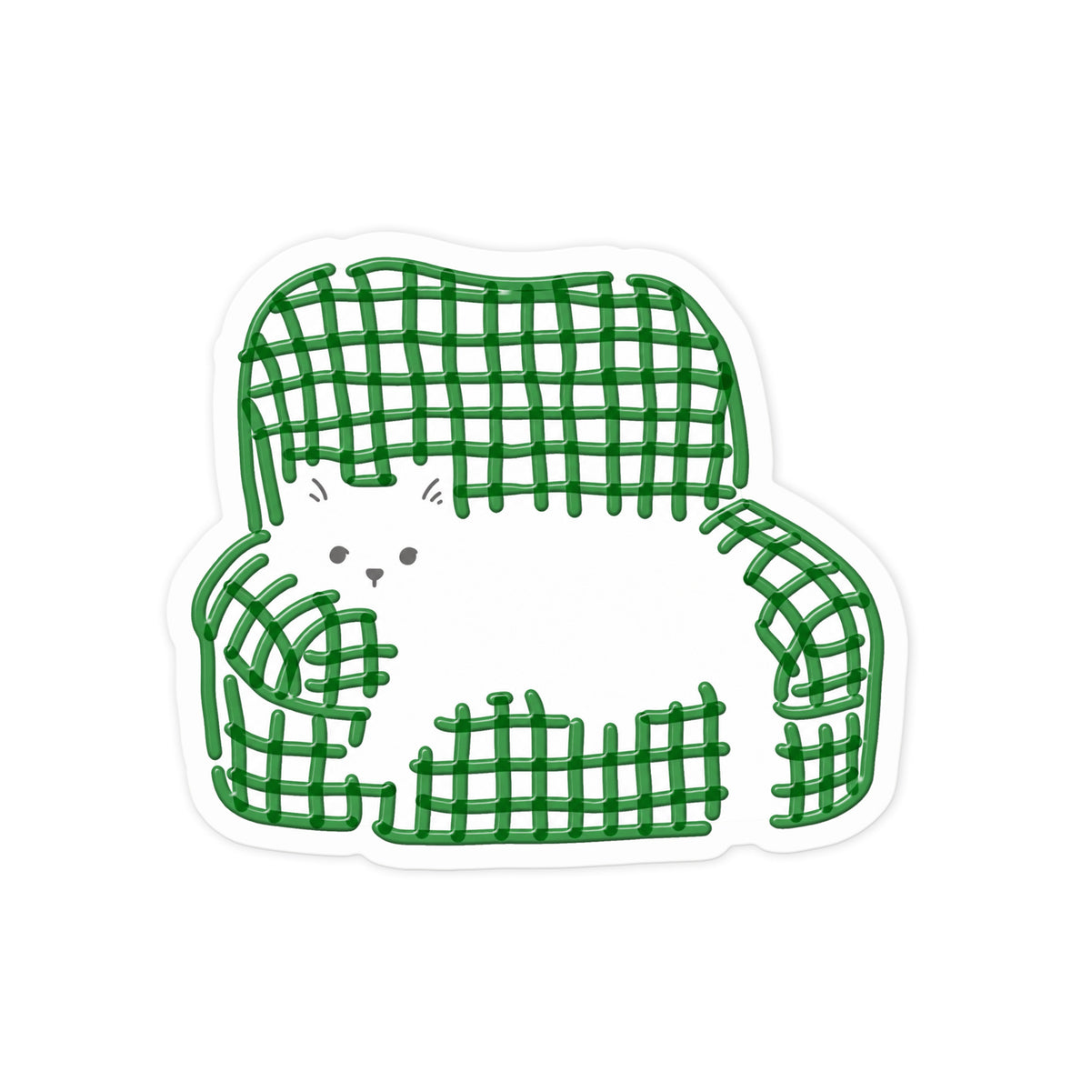 Gingham Kitty Chair
