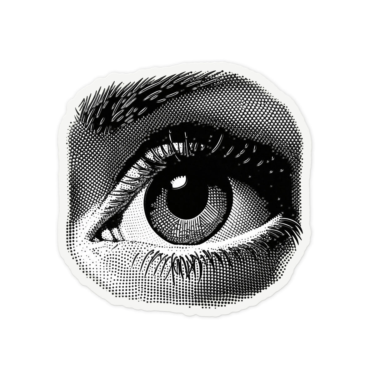 Halftone Eye Closeup