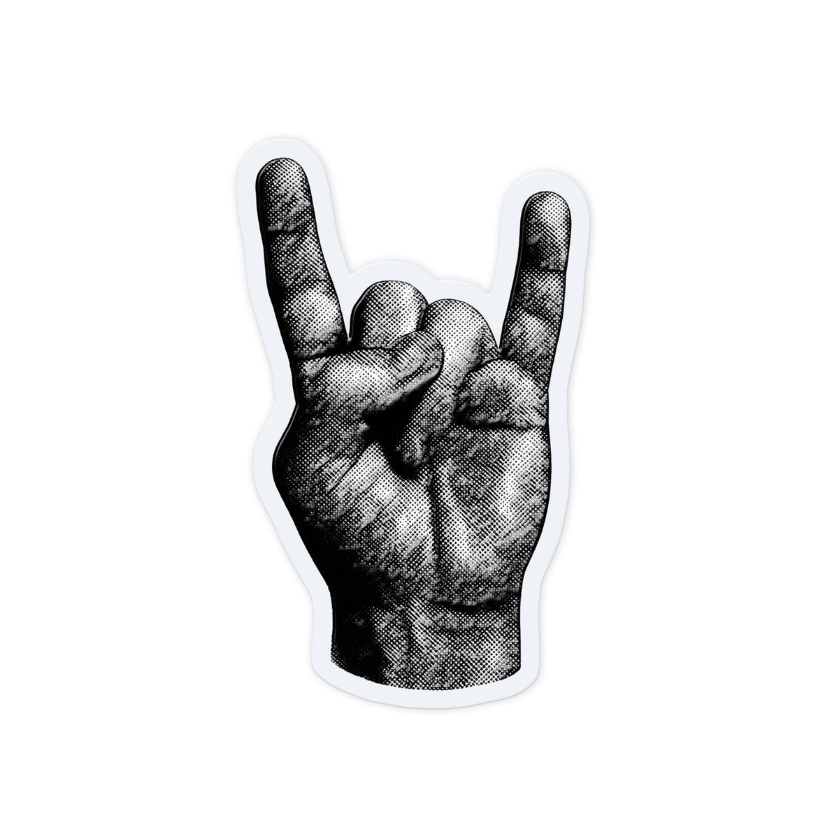 Halftone Horns Hand