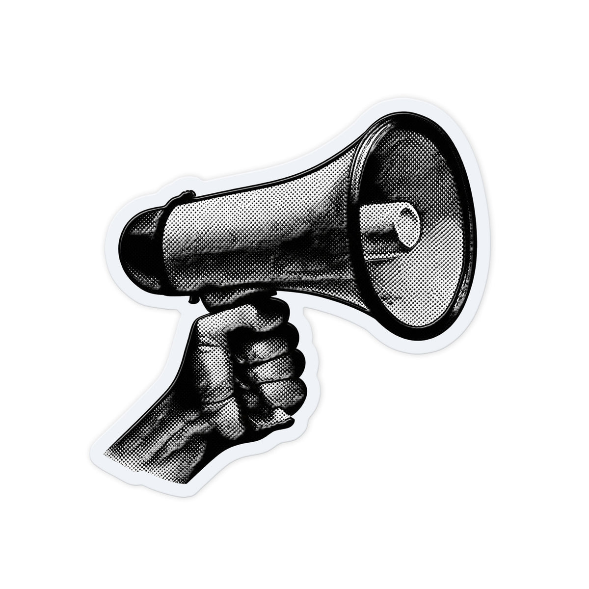 Halftone Megaphone
