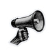 Halftone Megaphone