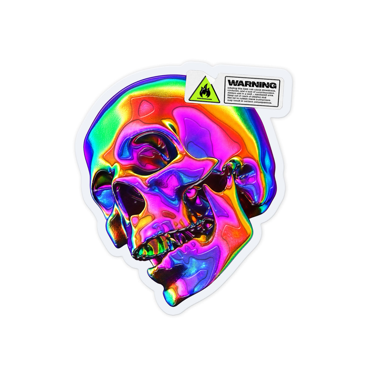 Holo Warning Skull