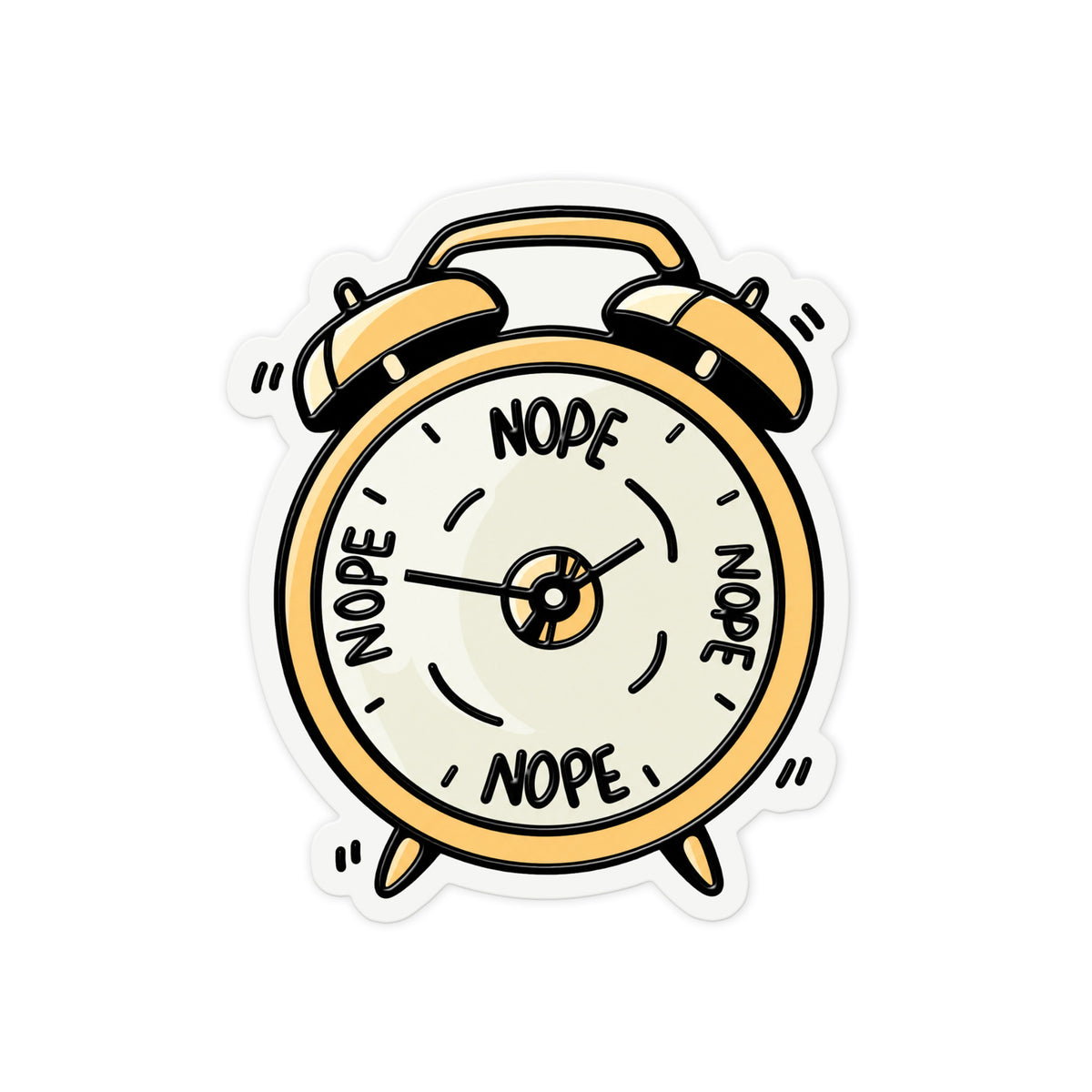 Nope Alarm Clock