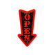 Open Arrow Sign