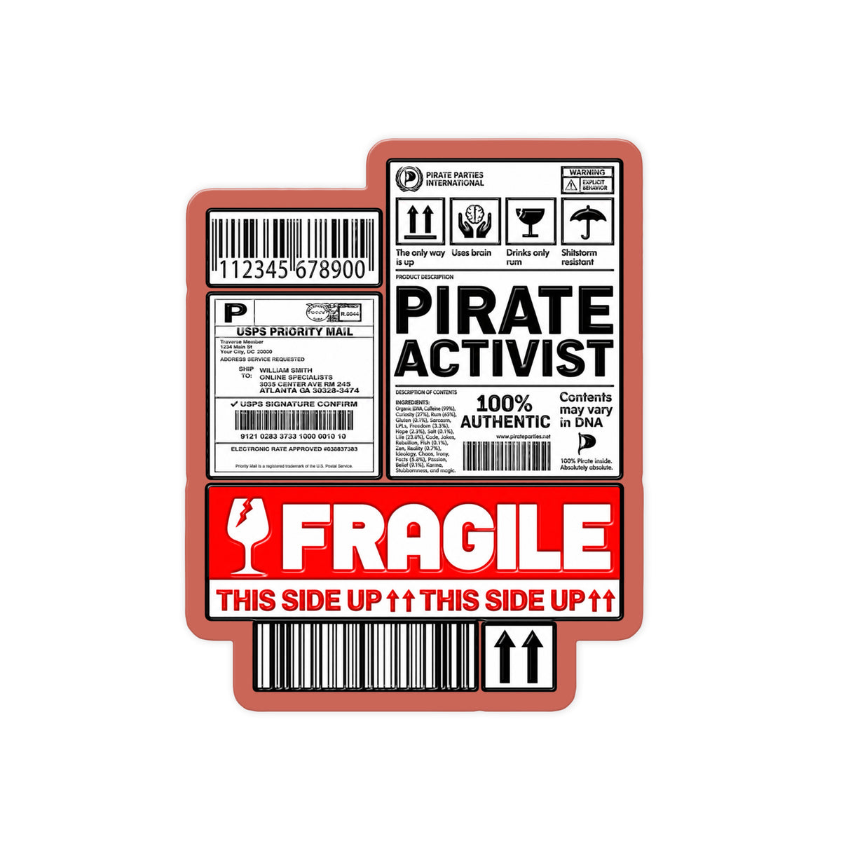 Pirate Activist Label