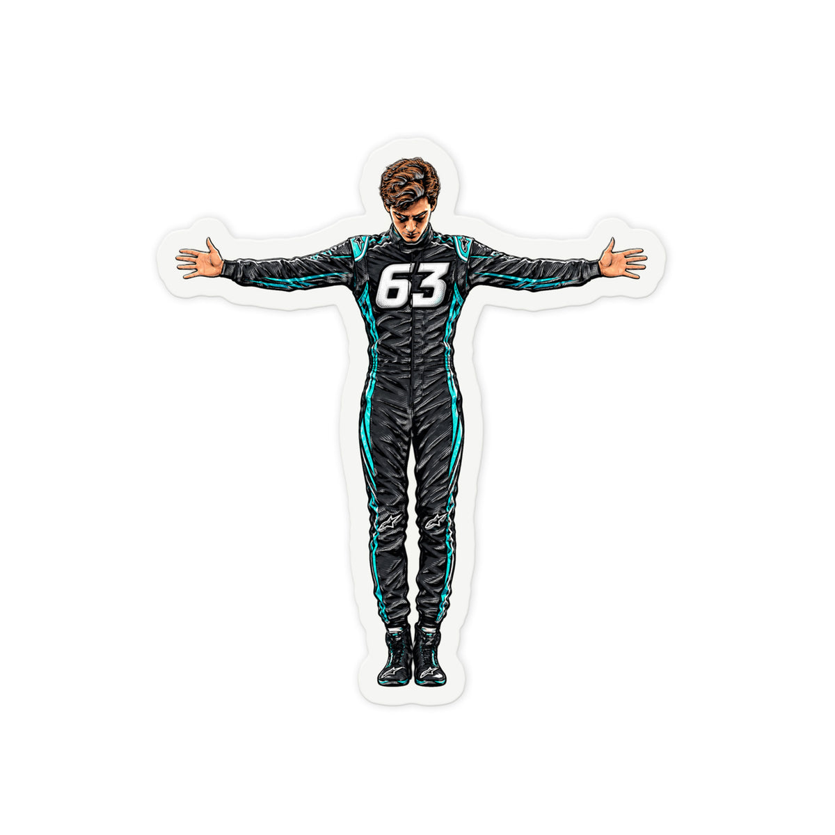 Russell T Pose 63