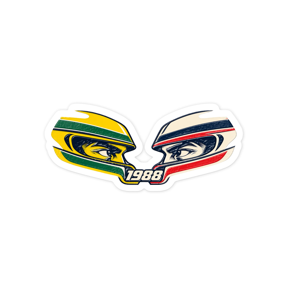 Senna Prost 1988 Visor