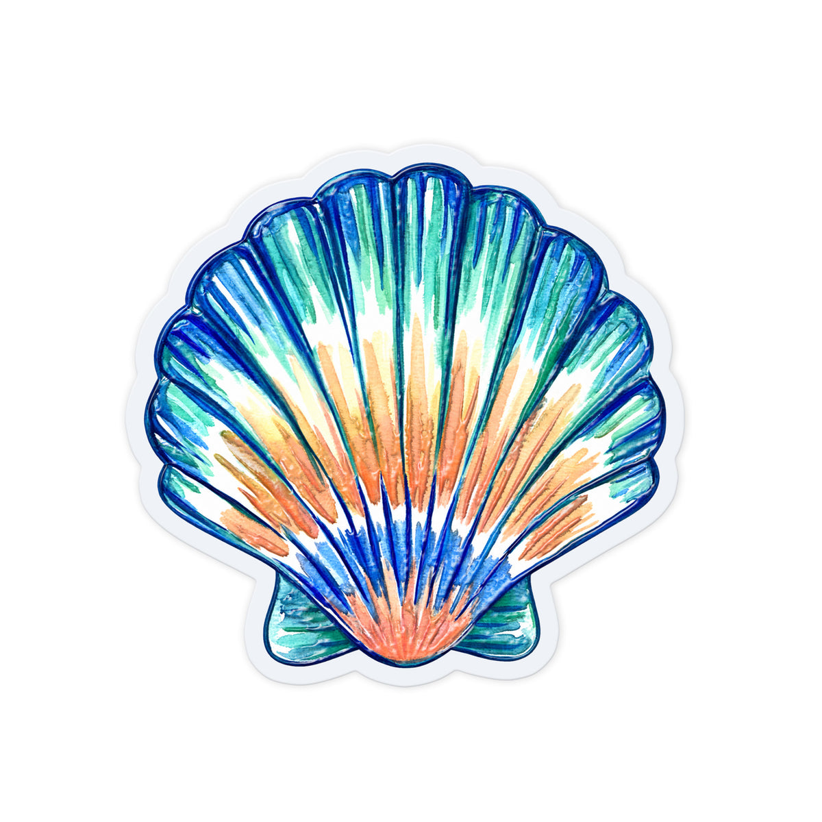 Watercolor Scallop