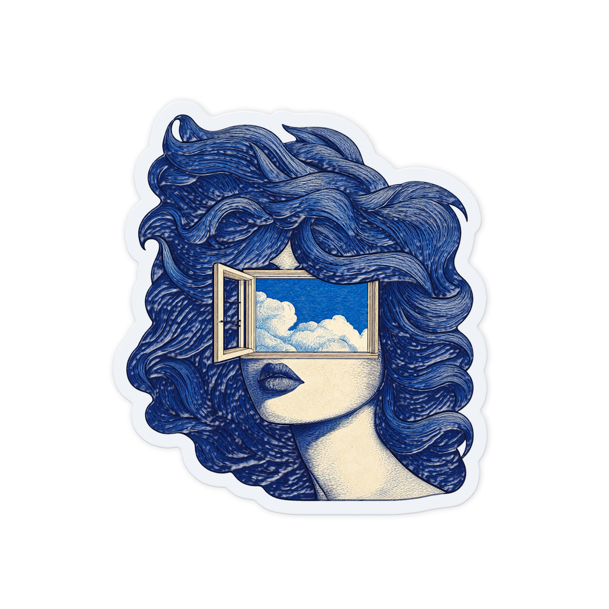 Window Hair Sky