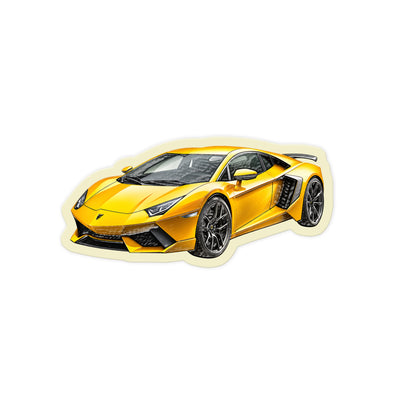 Yellow Aventador