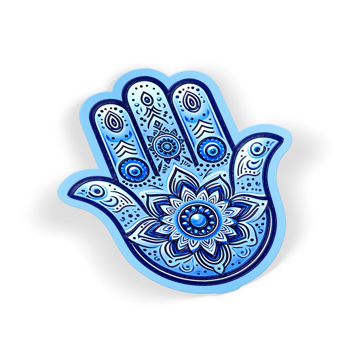 Blue Mandala Hamsa