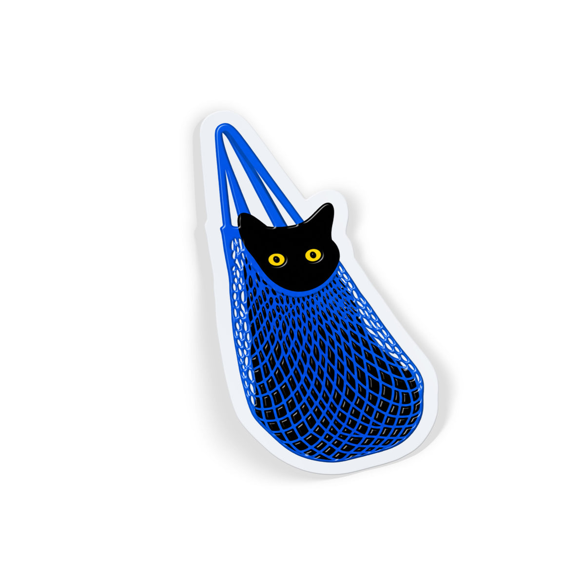 Cat In Net Bag