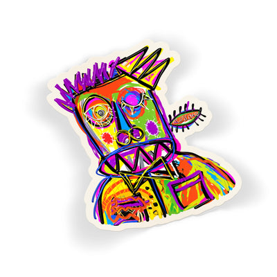 Crowned Scribble Face