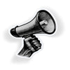 Halftone Megaphone