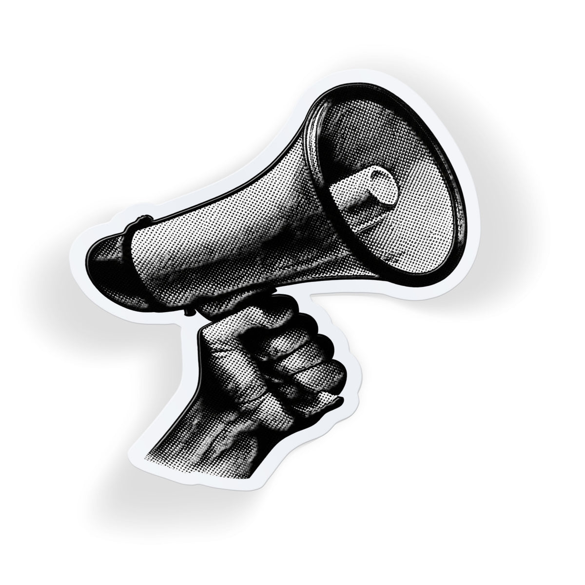 Halftone Megaphone