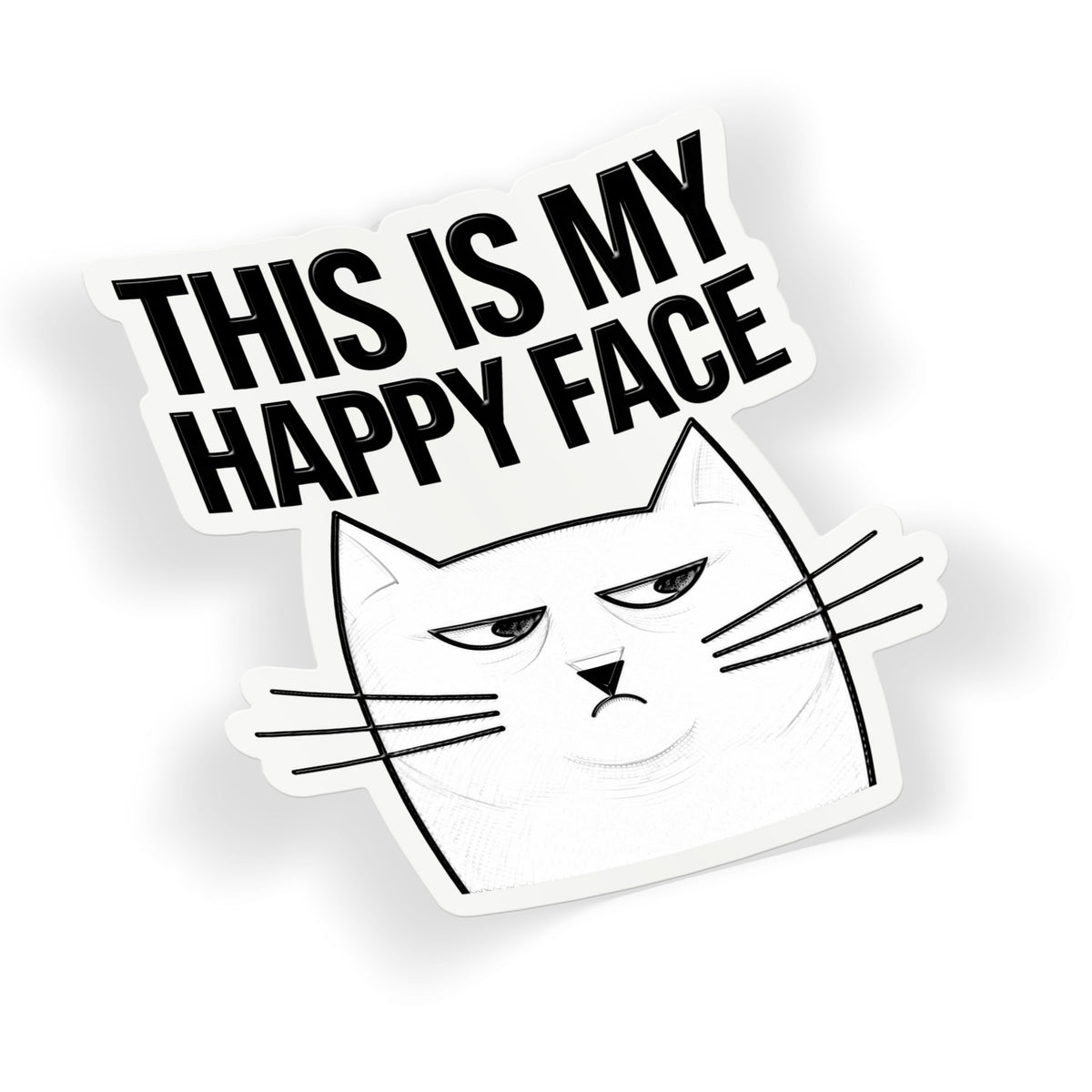 Happy Face Cat