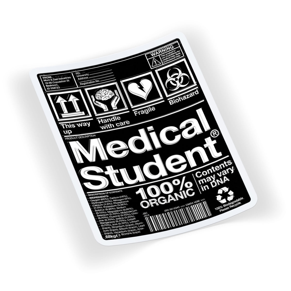 Medical Student Label