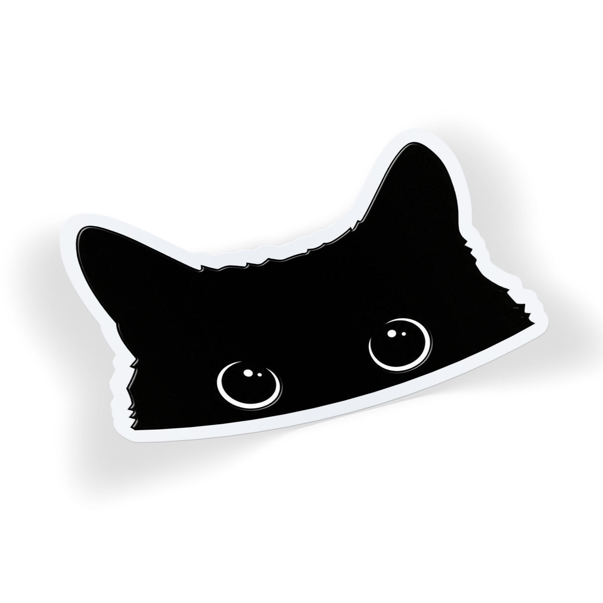 Peeking Black Cat