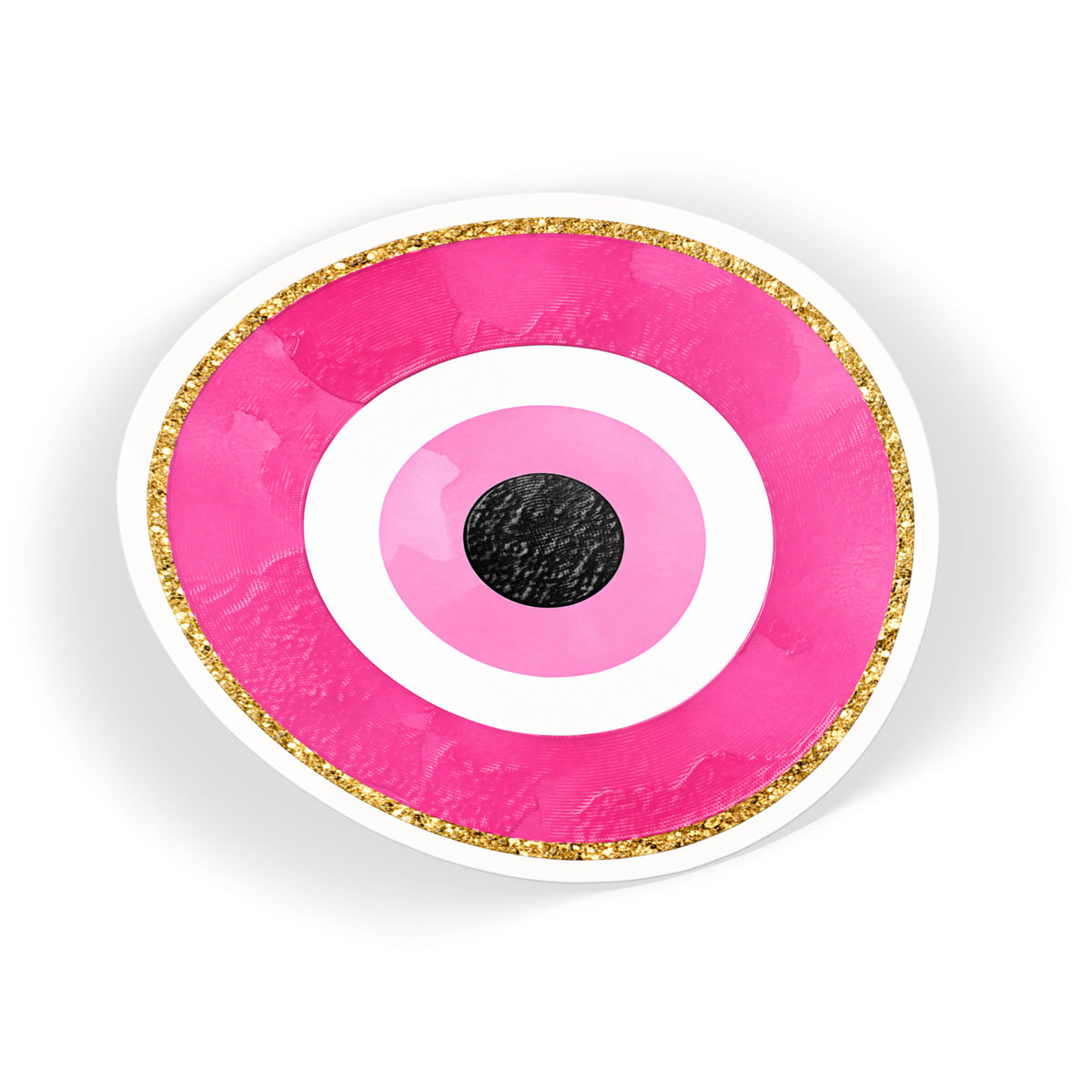 Pink Glitter Evil Eye