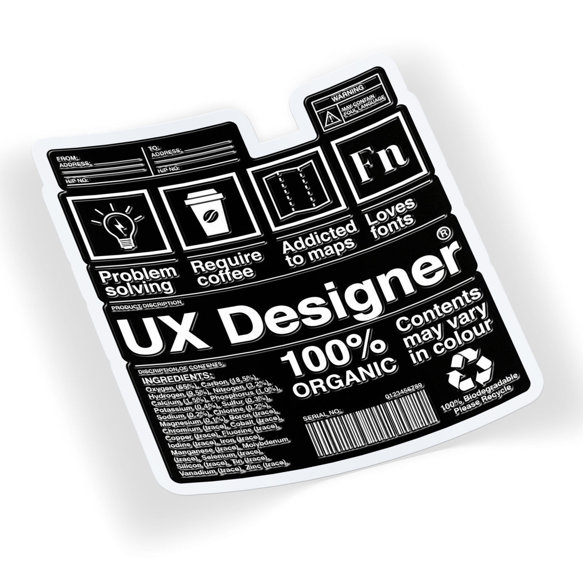 UX Designer Label
