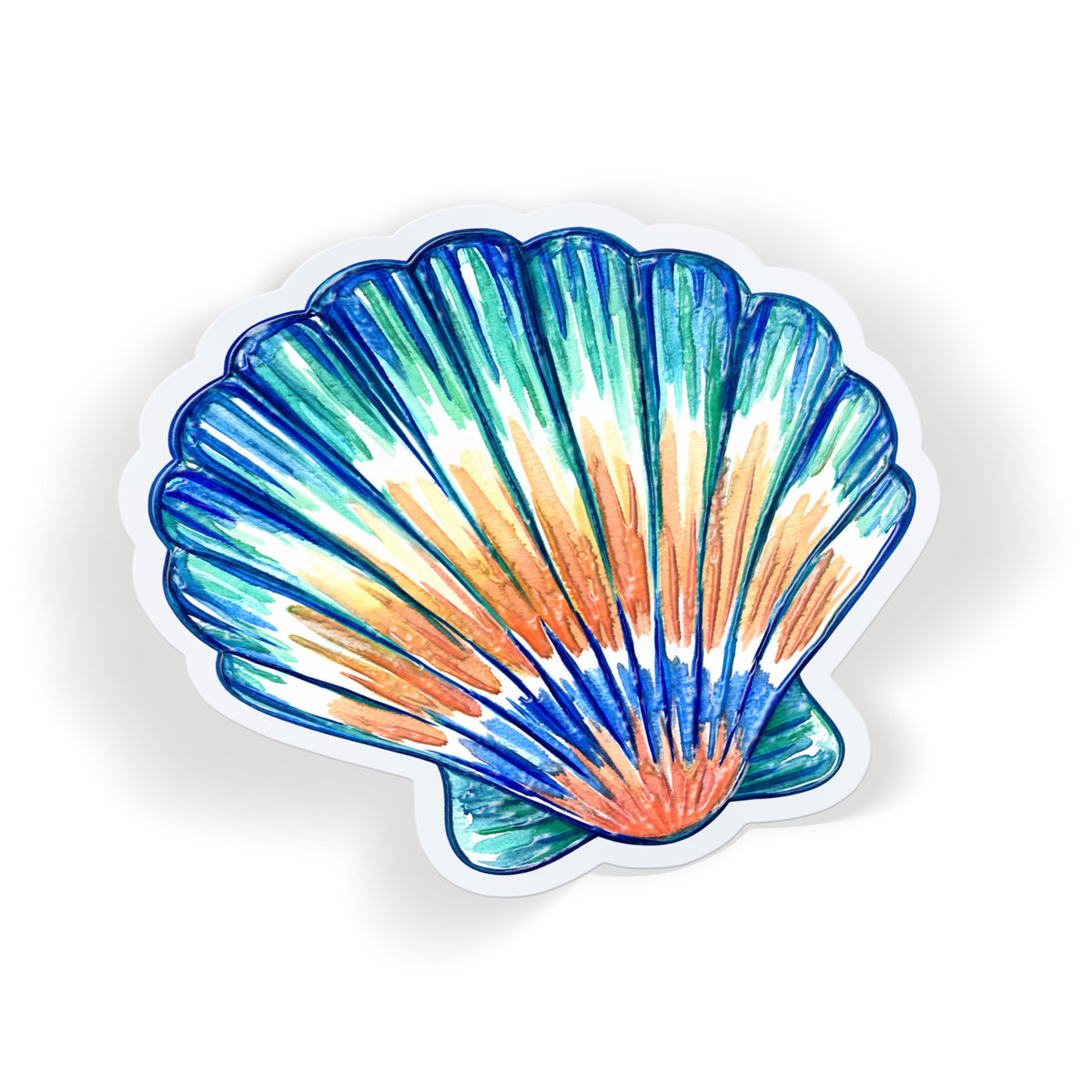 Watercolor Scallop