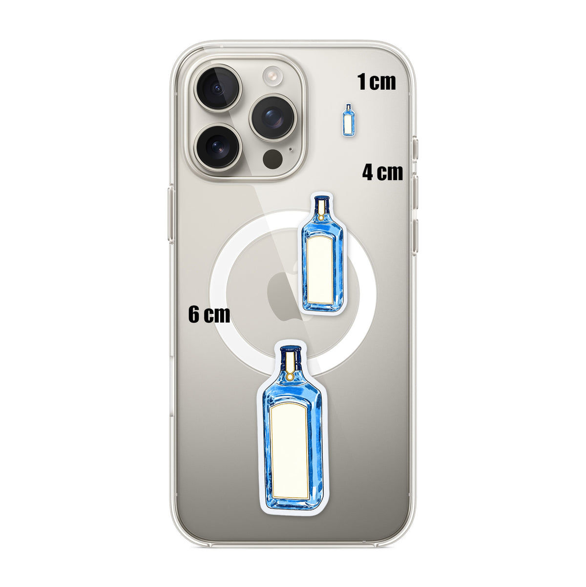 Blue Gin Bottle