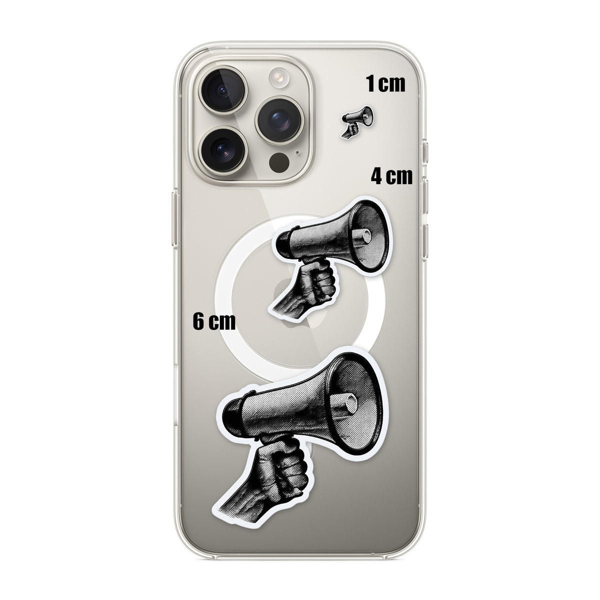 Halftone Megaphone