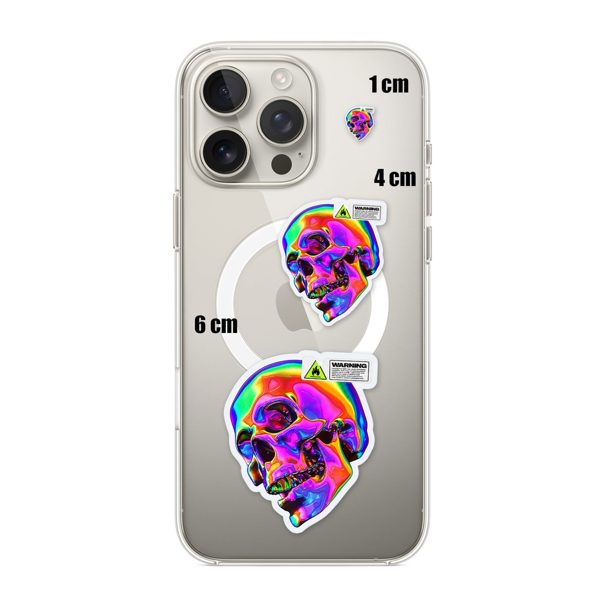 Holo Warning Skull