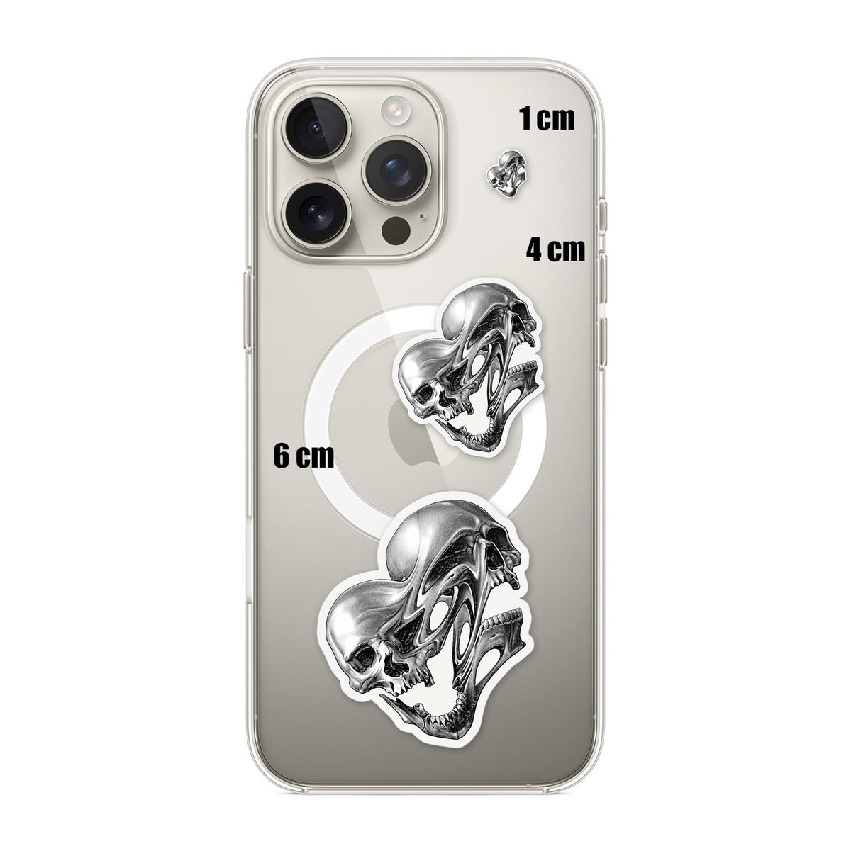 Melted Chrome Skull