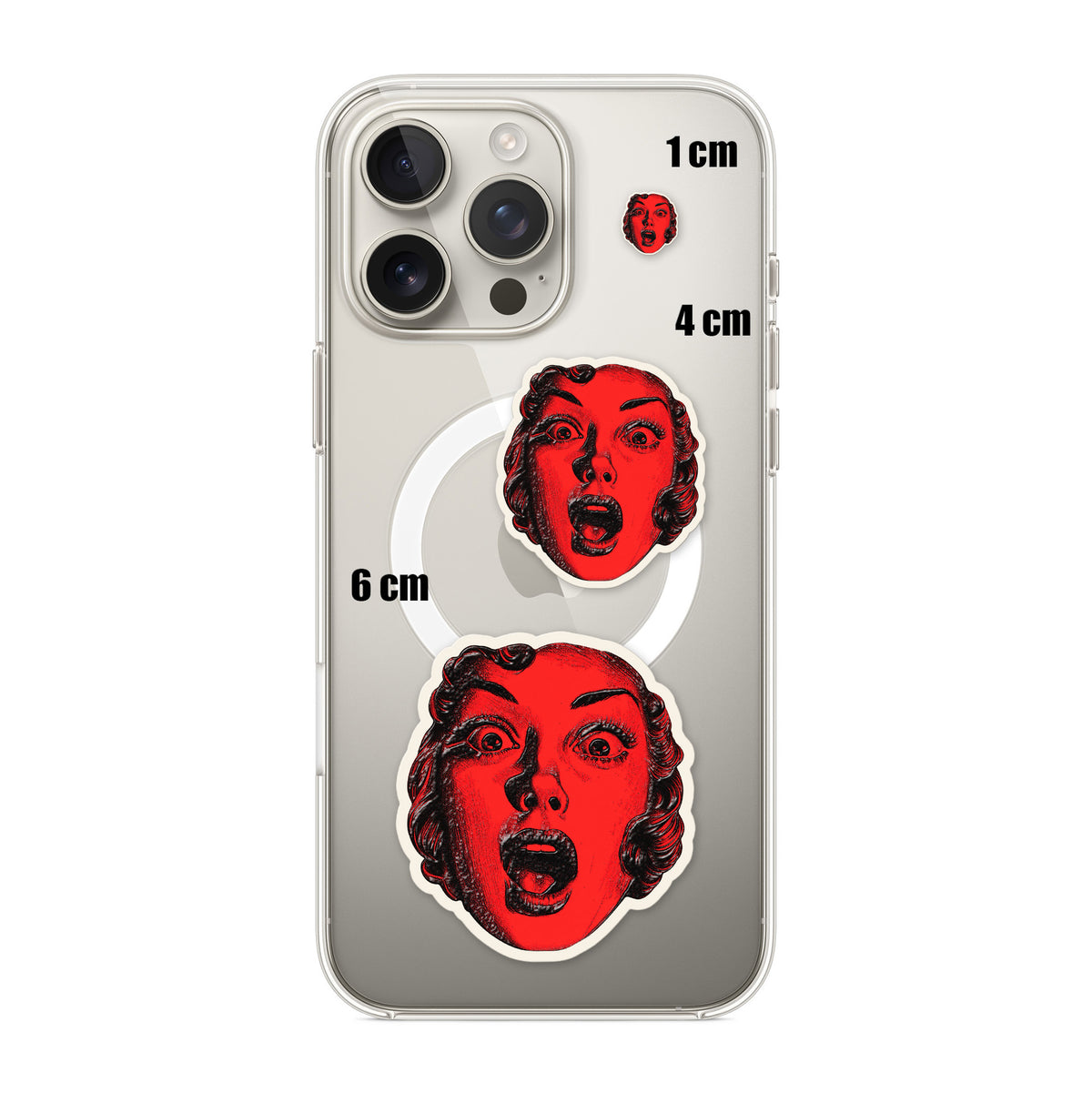 Red Scream Face