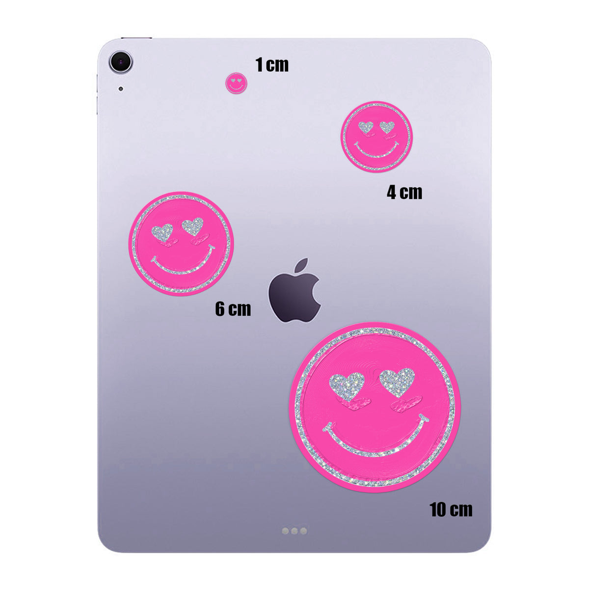 Glitter Heart Eyes Smiley