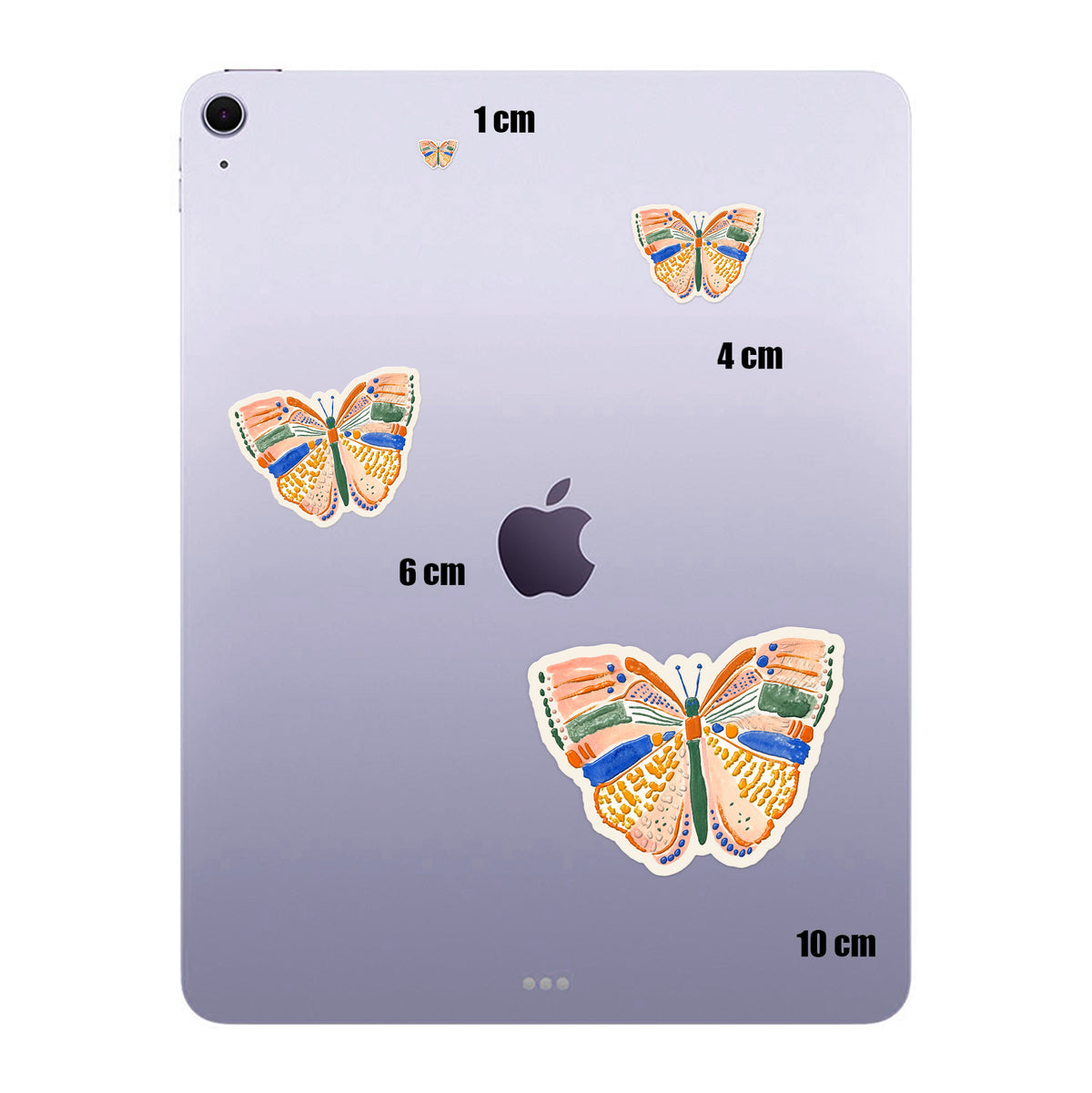 Peach Gouache Butterfly