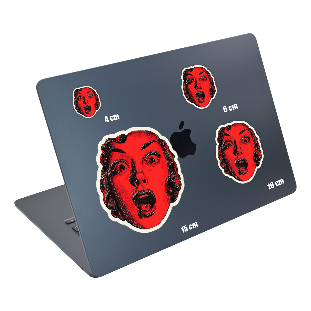 Red Scream Face