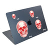 Red Stipple Skull