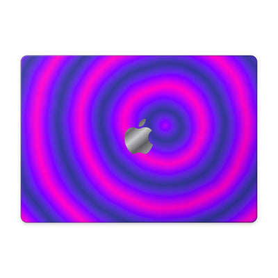 Gradient Mixer MacBook kaplama – cihaz üzerinde
