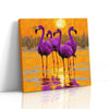 MC - Purple Flamingos
