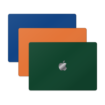 ToneLab MacBook düz renk mat kaplama — üç ünlü renk