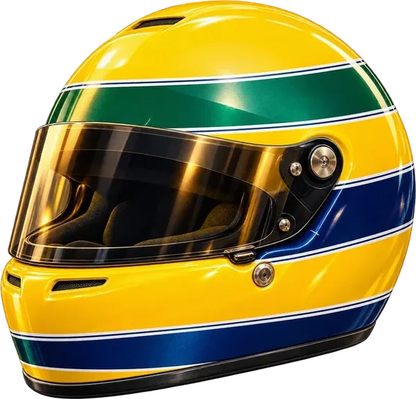 F1 Koleksiyonu · Senna kaskı sticker'ı