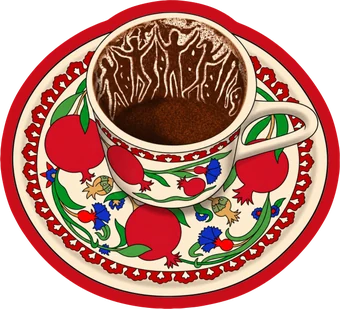 Mix Stickers II · Turkish Coffee Cup fincan sticker'ı