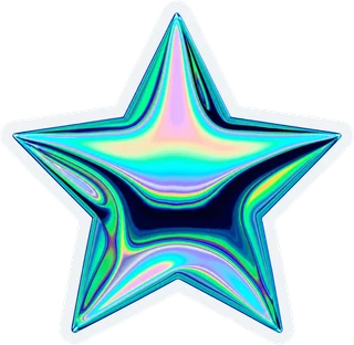 Mix Stickers II · Holo Star yıldız sticker'ı